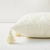 Paradise Leaf Embroidered Velvet Lumbar Throw Pillow - Opalhouse™ designed with Jungalow™ - image 3 of 4