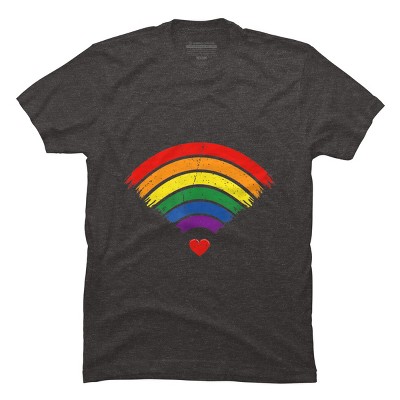 Adult Design By Humans Wifi Spreading Love Heart Pride By Belugastore T-Shirt