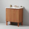 30" Bathroom Vanity with Sink – Freestanding Modern Wood Cabinet with Soft-Close Doors, Adjustable Shelf, Ceramic Basin - 2 of 4