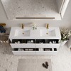 Whisen Freestanding Bathroom Vanity with Stone Resin Sink, U-Shaped Interior, 2 Soft-Close Drawers, Pre-Assembled Cabinet - 3 of 4