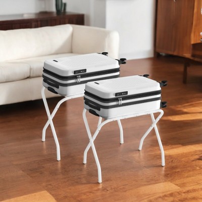 Luggage Rack, Suitcase Stands, Luggage Stand, Foldable Steel Frame,Holds up to 110 lb, 27 x 14.8 x 22.6 inches