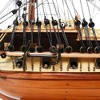 Wooden USS Constitution Model – 25" Tall Handcrafted Warship with Sails & Cannons – By Old Modern Handicrafts - 4 of 4