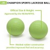 Champion Sports Official Lacrosse Balls - 12 Pack - Green - 3 of 4