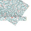 Two-Sided "Wreath Swirl" Heavyweight Christmas/Holiday Gift Wrap by Ramus & Co (Eight Sheets) - 2 of 4
