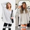 EXLURA EXLURA Womens Spring Long Sleeve Shirts V Neck Casual Maternity Tops Loose Babydoll Pullover Dressy Tunic Blouse Outfits 2025 Apricot - 2 of 4