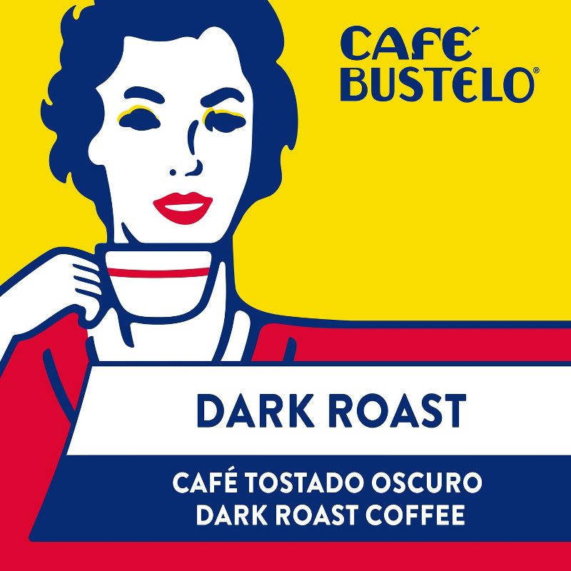 Caf&#233; Bustelo Espresso Dark Roast Vacuum-Packed Brick - 16oz, 4 of 7