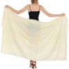 LA LEELA Women's Beachwear Sarong Coverups Bikini Skirt Swimsuit Swim Cover Up Summer Wraps Swimwear Beach Wrap Skirts for Women One Size Beige Map - 4 of 4