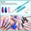 Saviland 6-Piece Crushed Diamond Liner Brush Pens for Nail Art - Gel Polish Painting & Line Drawing Kit, 7-23mm Sizes. - 4 of 4