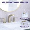 Gulches Widespread Pull Out Sprayer Bathroom Faucet, 2-handle Bathroom Sink Faucet - 4 of 4