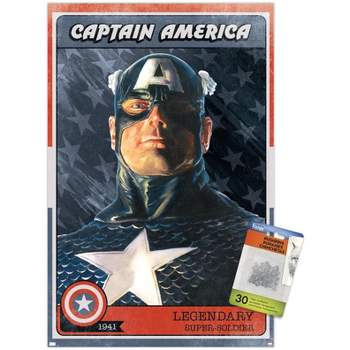 Marvel Comics - Captain - Art Deco 22.37 x 34 Poster, by Trends  International 