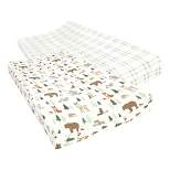 Hudson Baby Cotton Changing Pad Cover, Forest Animals, One Size