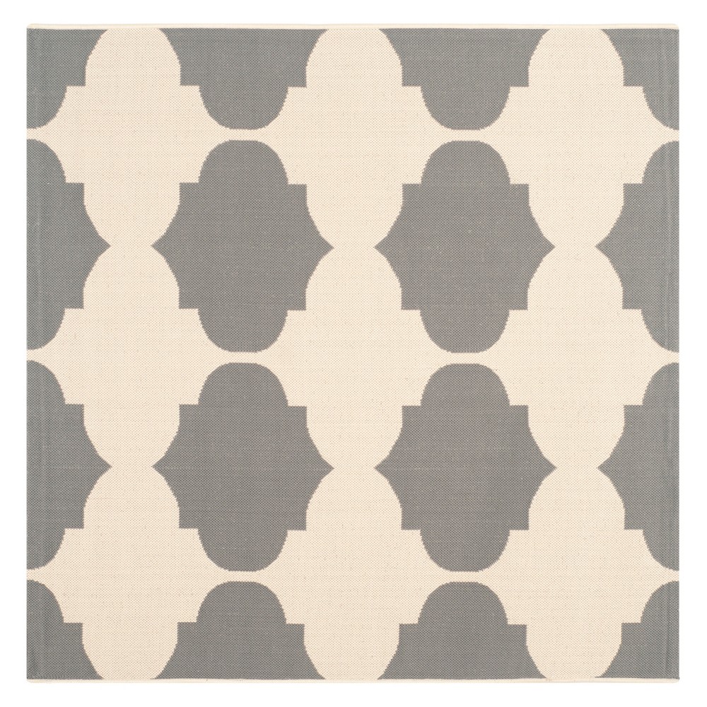 5'3inX5'3in Square Brema Outer Patio Rug Beige/Anthracite - Safavieh