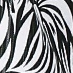 palm tree floral black