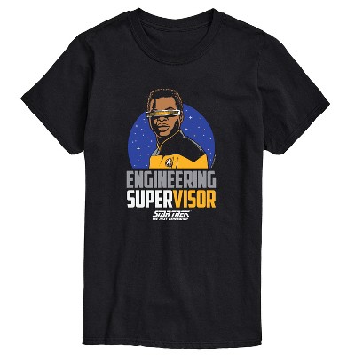 Men's - Star Trek - Engineering Super Visor Short Sleeve Graphic T-Shirt