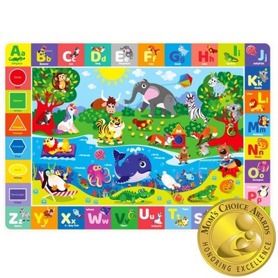 QUOKKA ABC Baby Playmat for Floor - Plush Playmat for Kids - Machine Washable