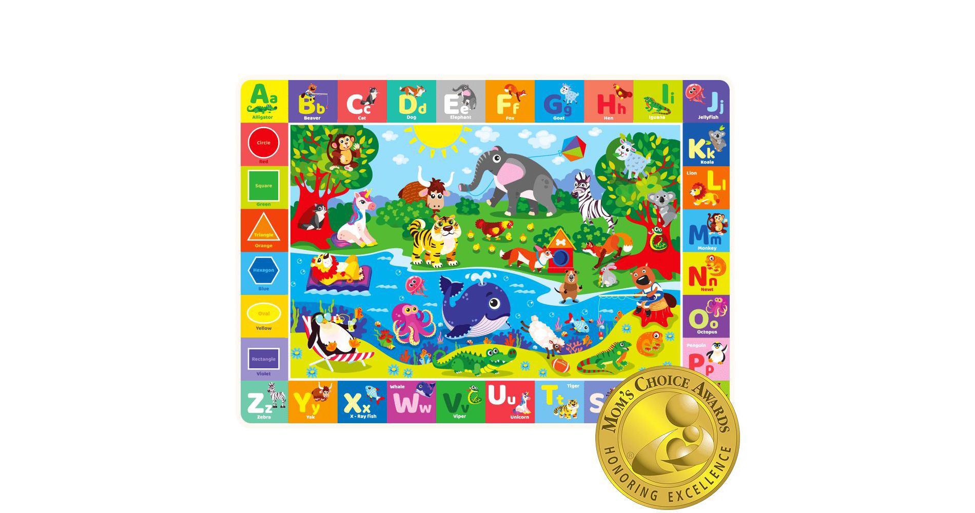 QUOKKA Large Baby Plush ABC Playmat for Toddlers