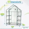 Ogrow Deluxe Walk-In Greenhouse / Bloomhouse / Seed Starter with Tiers and Shelves - 2 of 4