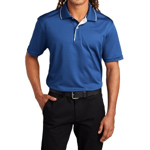 Mafoose Men's Short Sleeve Dri-Mesh Moisture-Wicking Polo T-shirt with Tipped Collar and Piping - 1 of 4