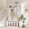 130Cm Hallway Cabinet Set PB Board and MDF Board Panel Cabinet Narrow Modern Hallway Furniture - 4 of 4