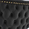 A&A Furniture,Swivel Barstools Adjusatble Seat Height With Gold-plating Base, Classic Velvet Upholstered Bar Stools ， Set of 2 - 4 of 4