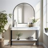 SpassWay Arch Metal Bathroom/Vanity Mirror Decorative Wall Mirror for Living Room Bathroom Bedroom Entryway Black/Gold/Silver - 3 of 4