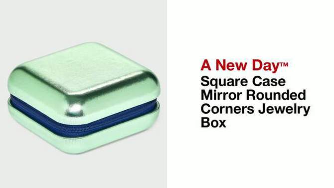 Square Case Mirror Rounded Corners Jewelry Box - A New Day™, 2 of 5, play video