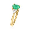 Ross-Simons 0.60 Carat Emerald Ring With Diamond Accents in 14kt Yellow Gold - 3 of 4