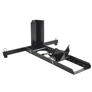 VEVOR Motorcycle Wheel Chock Upright, 1800 lbs Capacity, Heavy-duty Steel Motorcycle Front Wheel Stand with 6 Adjustable Holes, Black - 1 of 4
