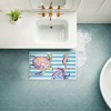 Stupell Industries Brushstroke Sea Life on Stripes Printed Plush Bathroom Floor Mat, design by Paul Brent - 4 of 4