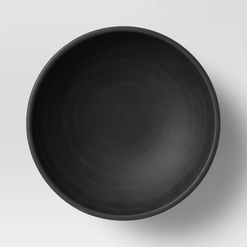 4&#34; x 10&#34; Decorative Earthenware Bowl Black - Threshold&#8482;, 3 of 4