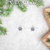 Angel Wings Stud Earrings for Women White Gold Plated Cubic Zirconia by Ginger Lyne - 2 of 4