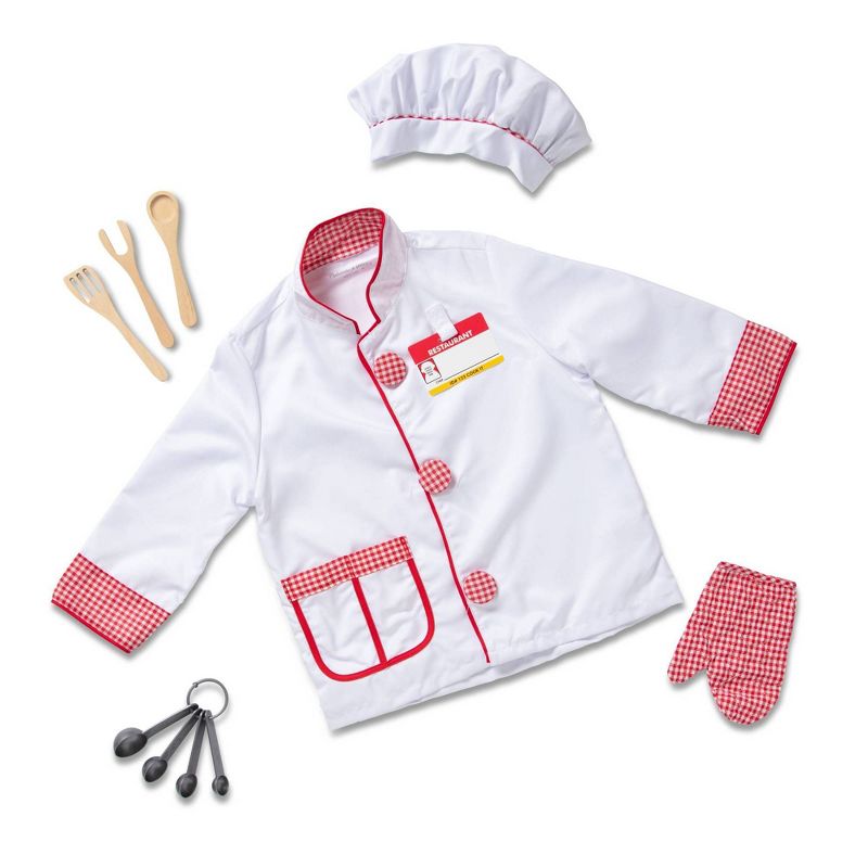 Melissa &#38; Doug Chef Role Play Costume Dress - Up Set With Realistic Accessories, 1 of 18