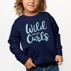 The Juniper Shop Wild Like My Curls Toddler Sweatshirt - 3 of 4