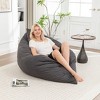 PAGED Bean Bag Chair Modern Human Dog Bed with 5 Adjustable Position, Corduroy Floor Sofa Bed for Living Room, Bedroom, Lounging, Gaming - 2 of 4