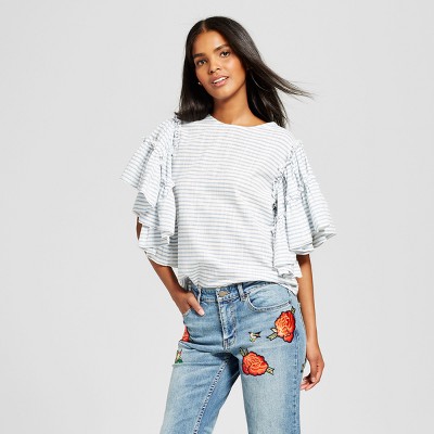 ruffle sleeve top target