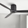 52" Casa Vieja Modern 3 Blade Hugger Ceiling Fan with Remote Matte Black for Living Room Kitchen House Bedroom Family Dining Home - 2 of 4
