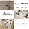 Vanity Desk with Led Lighted Mirror,Makeup Vanity with 10 Led Lights & 5 Metal Sliding Drawers, 3 Color Brightness Adjustable - 4 of 4