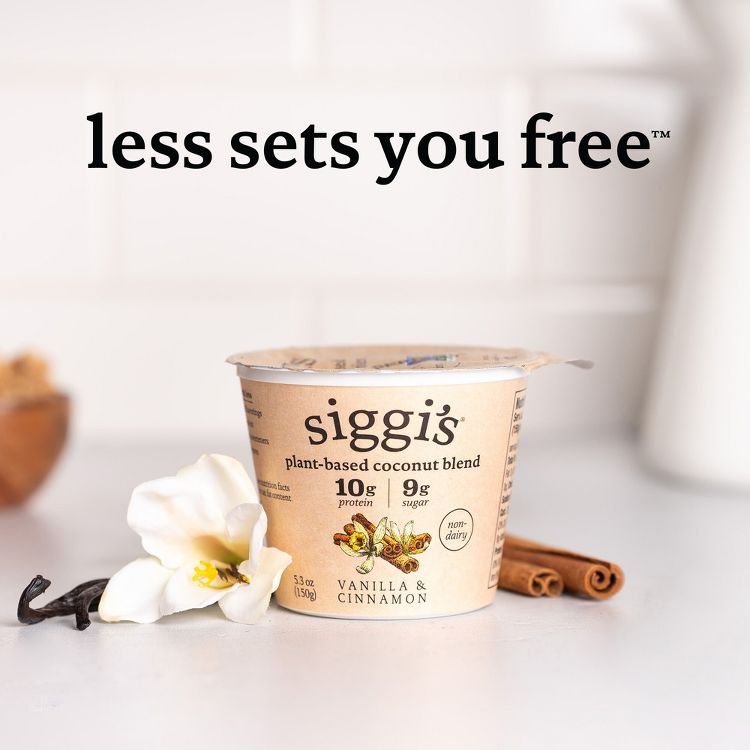 Siggi's Vanilla Cinnamon Plant-Based Coconut Blend Yogurt Alternative - 5.3oz, 2 of 11
