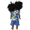 Doll Clothes Superstore Blue Flower Shorts Compatible With 18 Inch Girl Dolls Like Our Generation American Girl My Life Dolls - 4 of 4