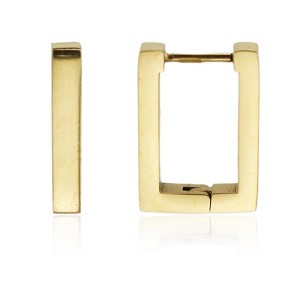 Slate by Rebl Rectangle Huggies Stainless Steel, 20x13x2.8mm Rectangular Shape - 1 of 1