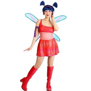 HalloweenCostumes.com Winx Club Musa Costume For Adults | Officially Licensed Fairy Outfit With Dress,  Armband, And Headphones - 1 of 4