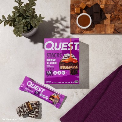 Quest Nutrition Brownie a la Mode Stacks Protein Bars - 20g Protein - 28.32oz/12ct