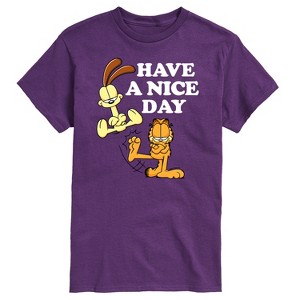Men's - Garfield - Have A Nice Day Garfield and Odie Short Sleeve Graphic T-Shirt - 1 of 4