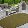 Modern Rustic Braided Pattern High-Traffic Polypropylene Casual Coastal Indoor/Outdoor Area Rug by Blue Nile Mill - 2 of 4
