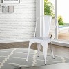 Metal Dining Chairs Set of 4 Indoor Outdoor Patio Chairs Stackable Kitchen Chairs with Back Restaurant Chair 330 LBS Capacity - 2 of 4