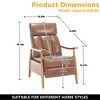 MOONMISS PU Fabric Modern Accent Chair Lounge Chair，Adjustable back - 2 of 4
