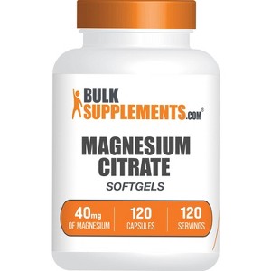 BulkSupplements Magnesium Citrate Softgels - 1 of 4