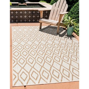 Jill Zarin Outdoor Turks and Caicos Trellis Woven Area Rug - 1 of 4