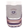 Hudson Baby Infant Boy Cotton Bibs, Gray Football, One Size - 2 of 2