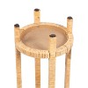 Kate and Laurel Rafina Round Table, 12x12x18, Natural - 4 of 4